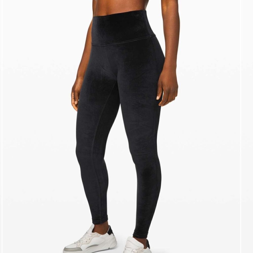 Lululemon Wunder Lounge High Rise Tight Velvet Black